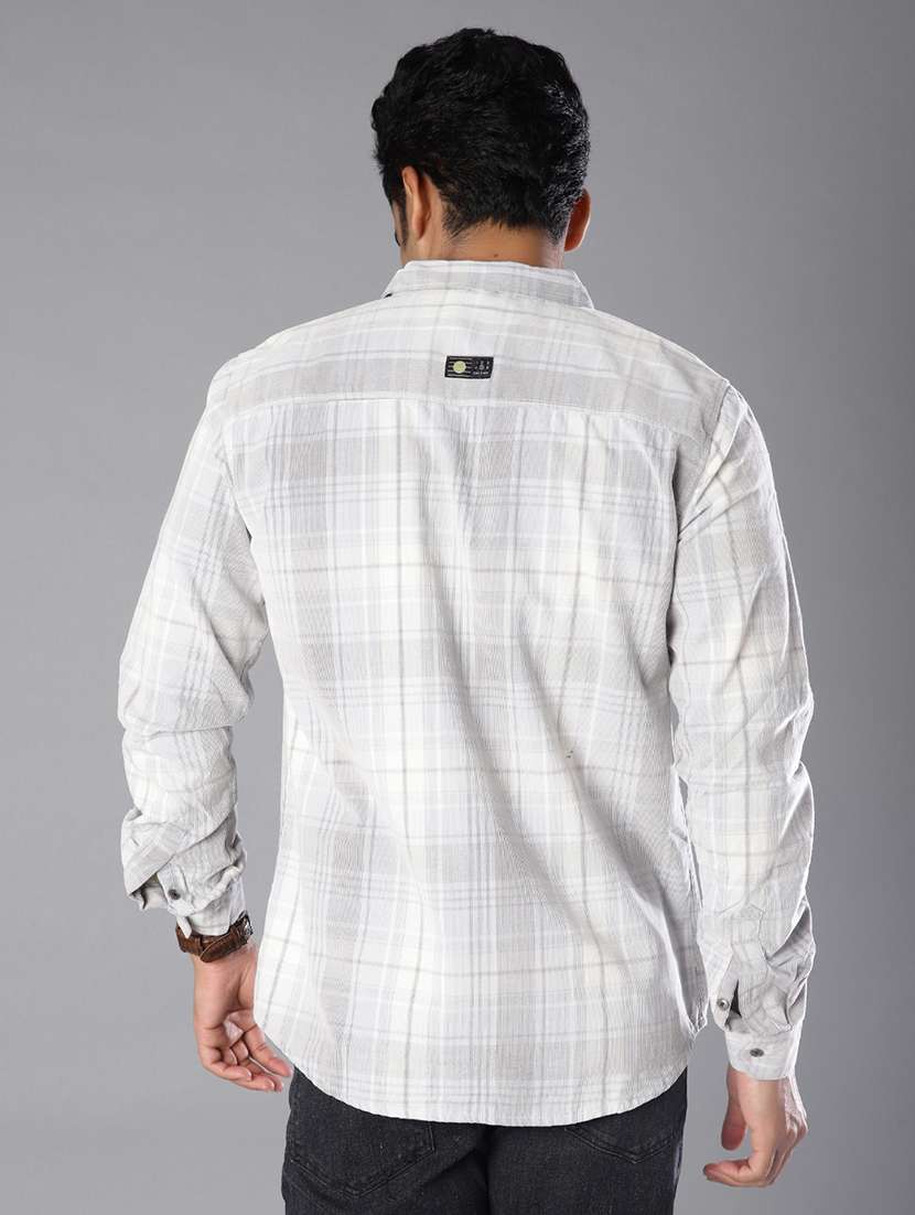 men checkered long sleeve regular fit casual shirt - 21982588 -  Standard Image - 3
