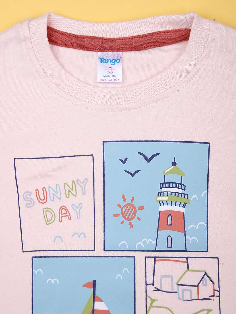 kids printed t-shirt and pajama co-ord set - 21982611 -  Standard Image - 3