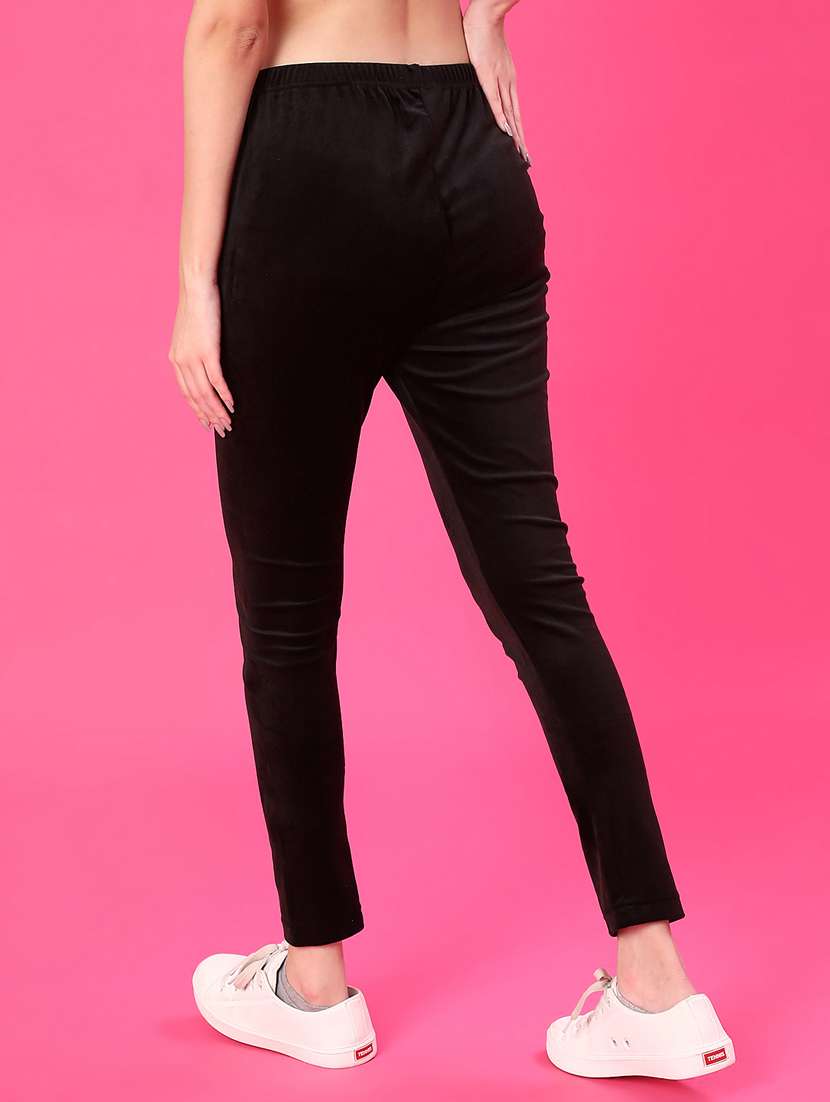women solid ankle length woolen leggings - 21982631 -  Standard Image - 3