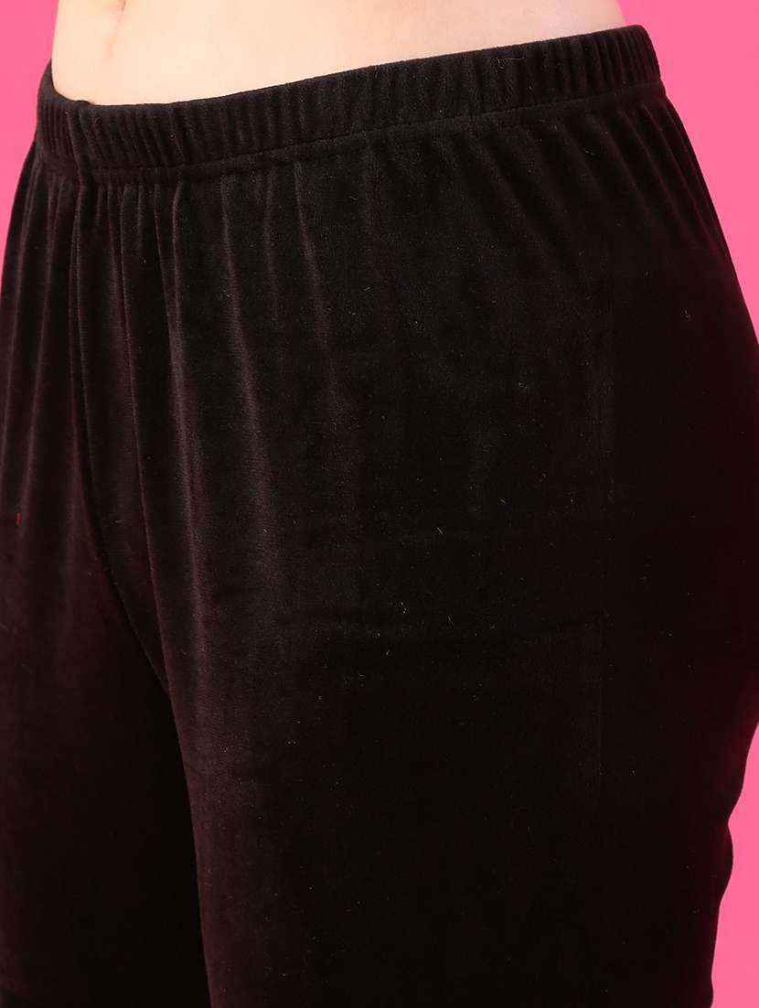 women solid ankle length woolen leggings - 21982631 -  Standard Image - 5