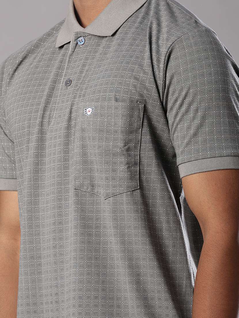 men printed short sleeve regular fit polo t-shirt - 21982685 -  Standard Image - 3