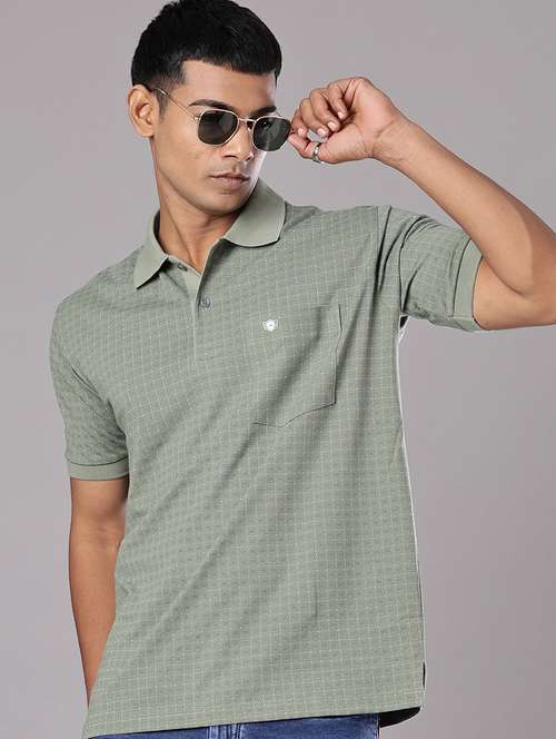 men printed short sleeve regular fit polo t-shirt - 21982686 - Standard Image - 0