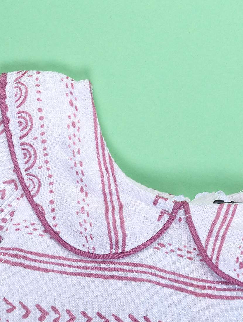 purple poly cotton fit & flare dress - 21982713 -  Standard Image - 3