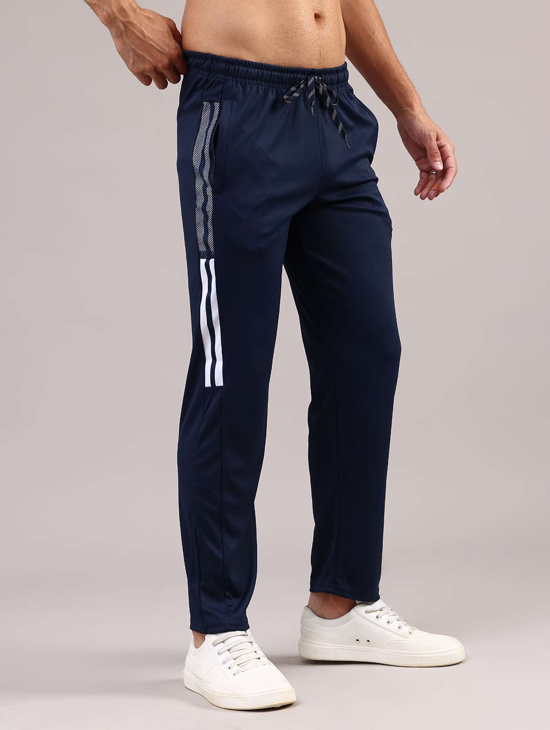 men tapered mid rise full length track pant - 21982794 -  Standard Image - 3