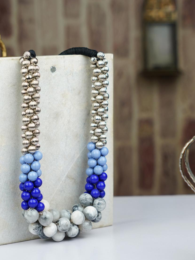 ethnic tribal handmade resin beaded fashion necklace - 21982833 - Zoom Image - 0