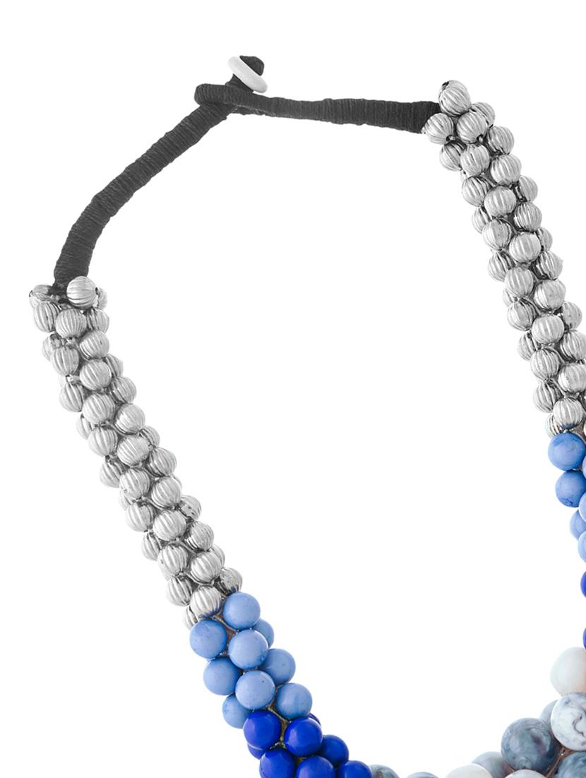 ethnic tribal handmade resin beaded fashion necklace - 21982833 - Standard Image - 3
