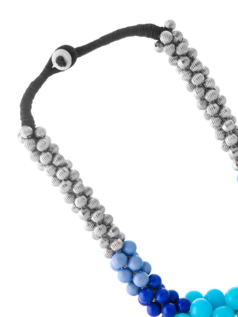 ethnic tribal handmade resin beaded fashion necklace - 21982835 - Standard Image - 3