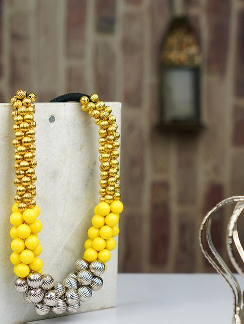 ethnic tribal handmade resin beaded fashion necklace - 21982836 - Standard Image - 0