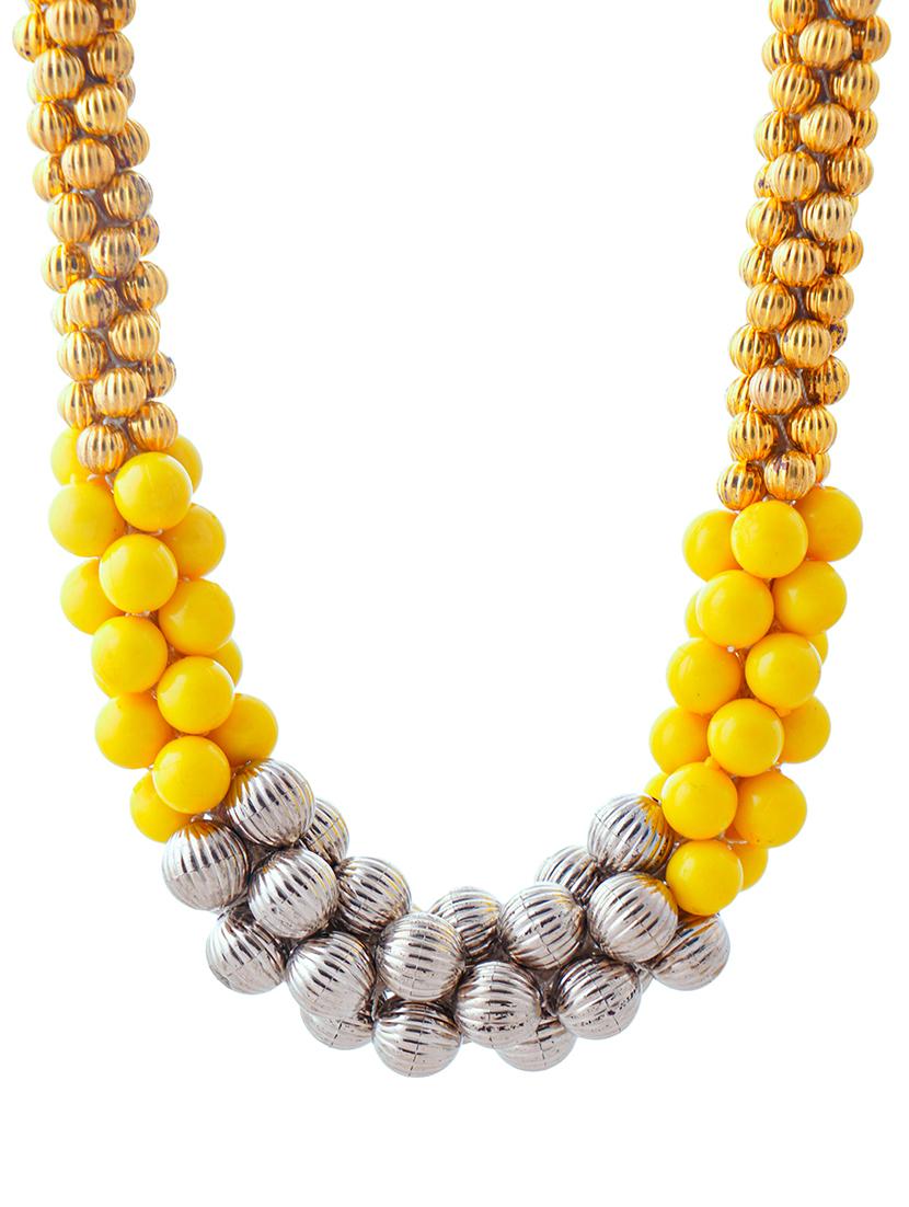 ethnic tribal handmade resin beaded fashion necklace - 21982836 - Standard Image - 3