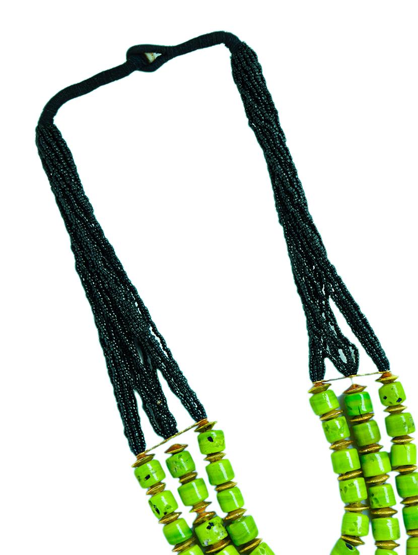 ethnic vintage naga beaded tribal fashion long necklace - 21982838 - Standard Image - 3
