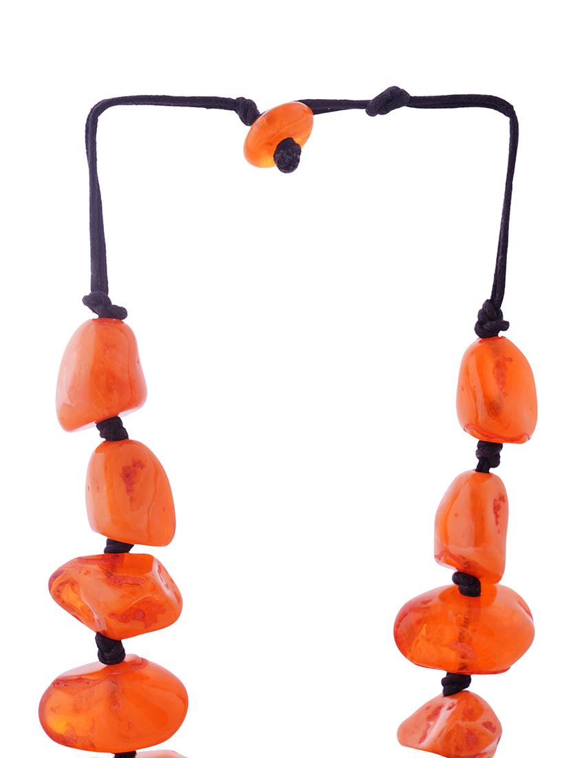ethnic tribal handmade resin beaded fashion necklace - 21982843 - Standard Image - 3