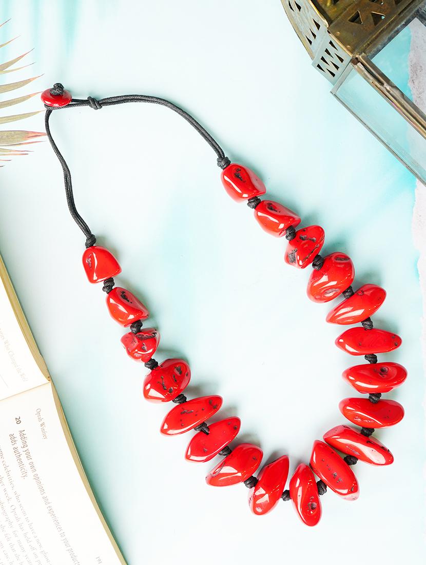 ethnic tribal handmade resin beaded fashion necklace - 21982844 - Zoom Image - 0