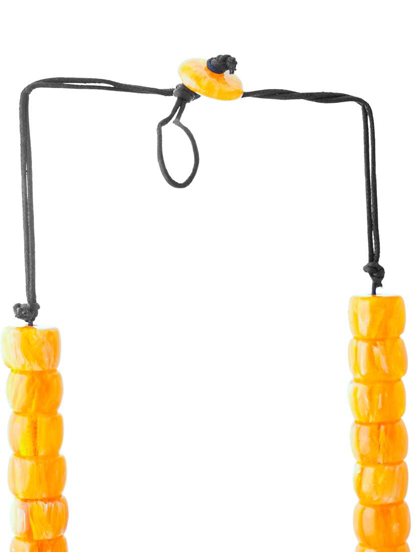 ethnic tribal handmade resin beaded fashion long necklace - 21982846 -  Standard Image - 3