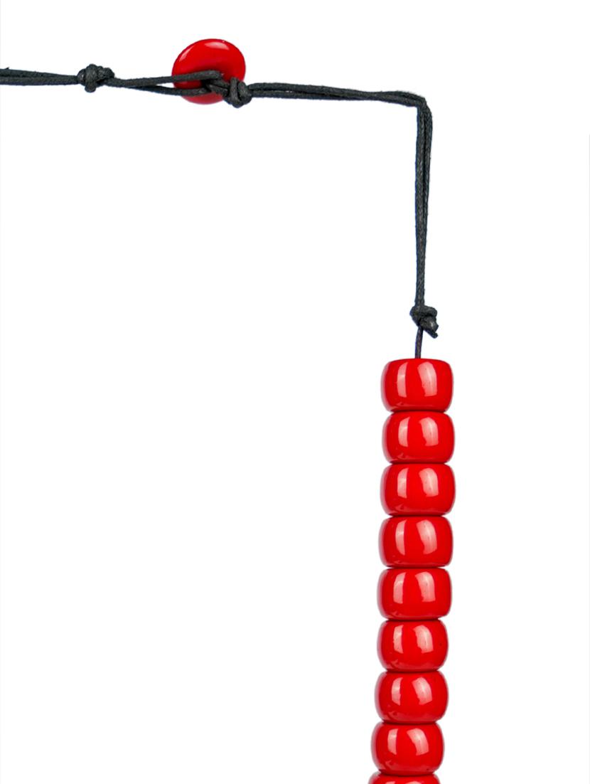 ethnic tribal handmade resin beaded fashion long necklace - 21982847 - Standard Image - 3