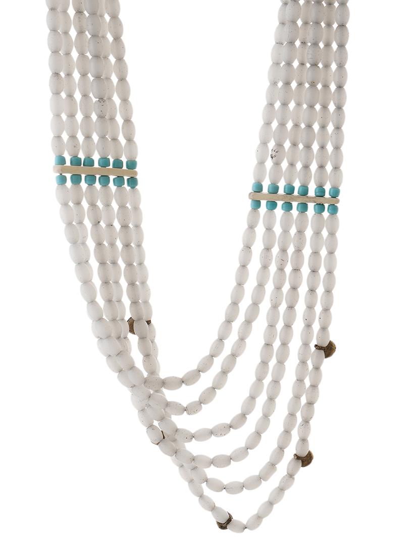 ethnic naga tribal handmade resin beaded fashion long necklace - 21982853 - Standard Image - 3