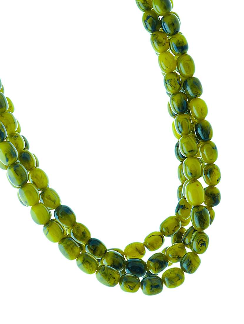 ethnic tribal handmade resin beaded fashion necklace - 21982856 - Standard Image - 3