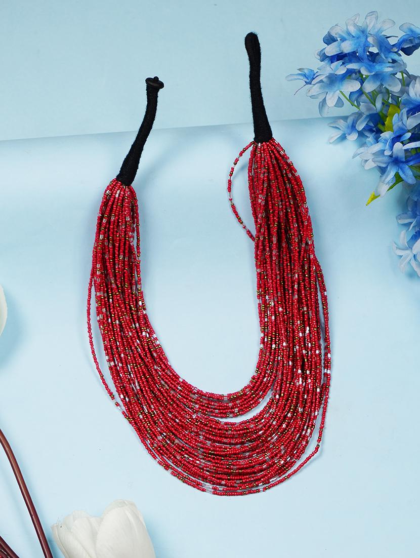 ethnic tribal handmade resin beaded fashion long necklace - 21982865 -  Zoom Image - 0