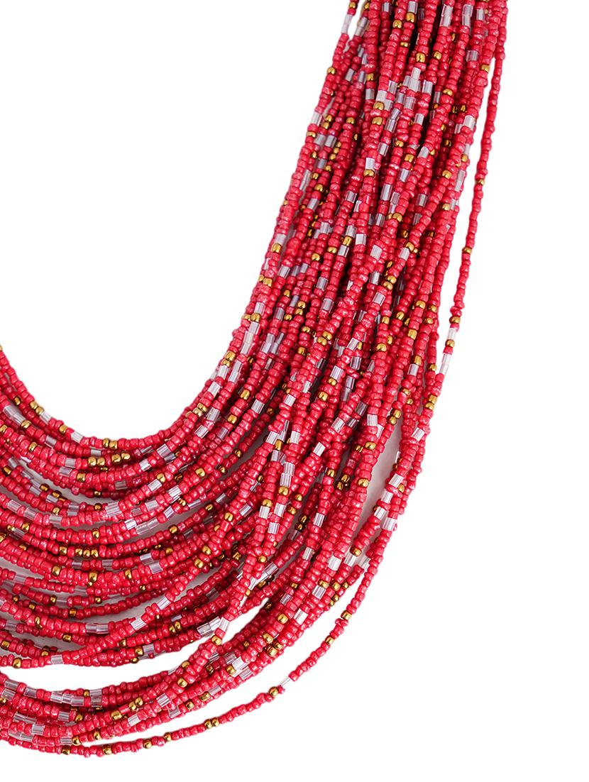 ethnic tribal handmade resin beaded fashion long necklace - 21982865 - Standard Image - 3