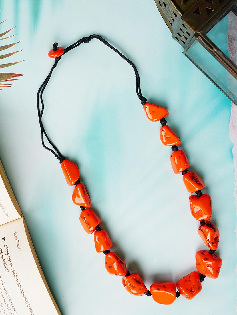 ethnic tribal handmade resin beaded fashion necklace - 21982869 - Zoom Image - 0