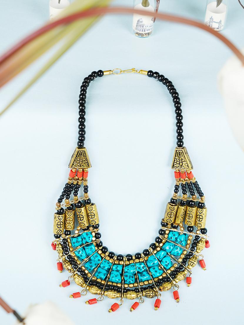 ethnic naga tribal handmade resin beaded fashion necklace - 21982874 - Zoom Image - 0