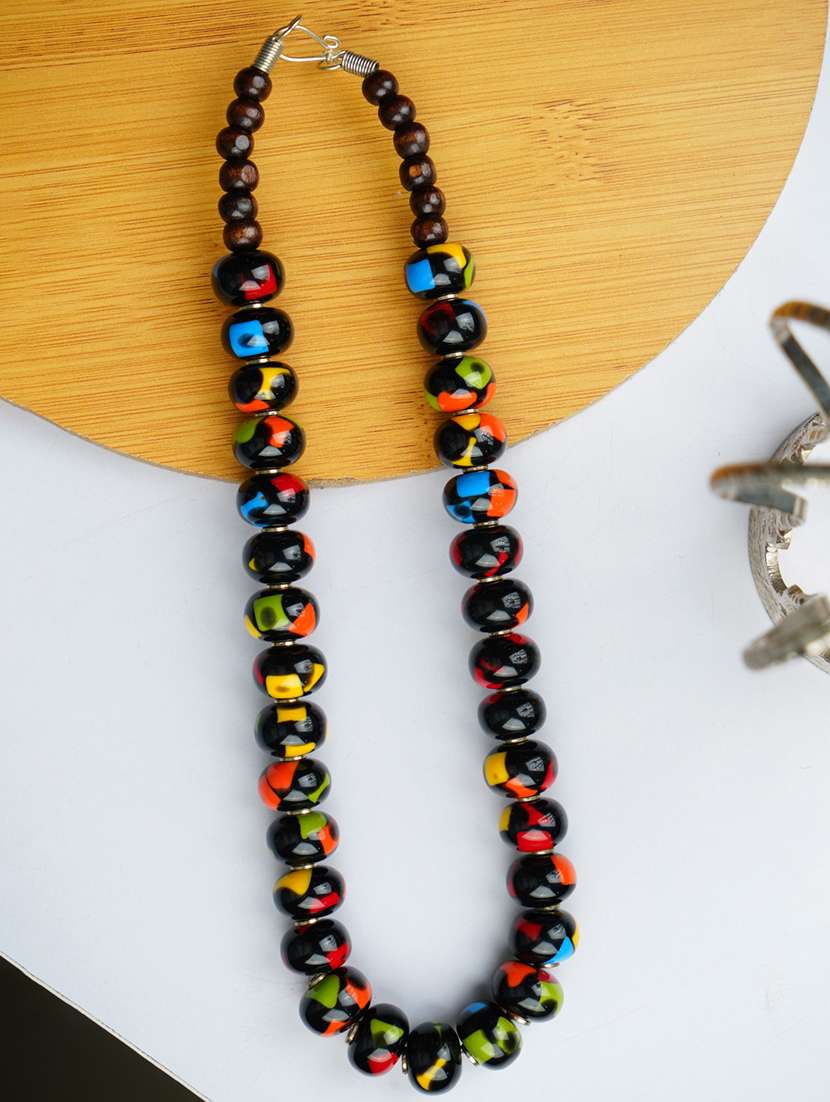 women handmade resin beaded necklace - 21982885 -  Zoom Image - 0