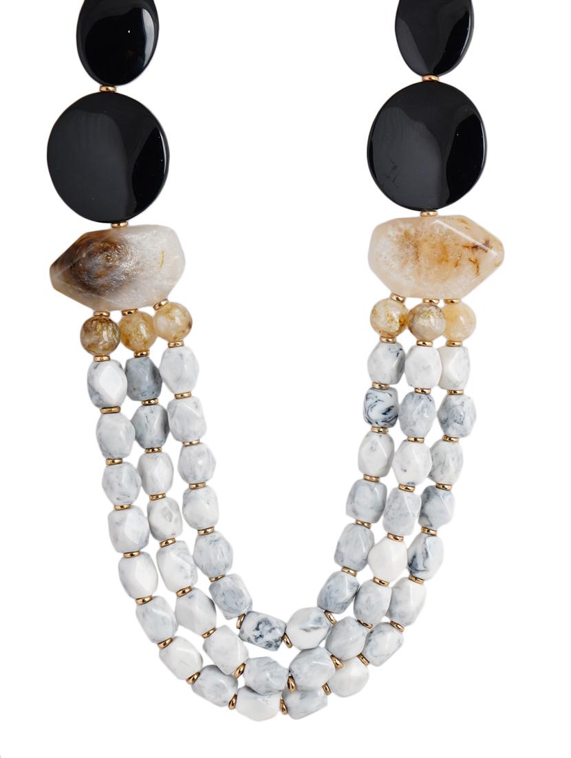 women resin beaded fashion necklace - 21982890 - Standard Image - 3