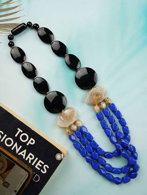 women resin beaded fashion necklace - 21982891 - Standard Image - 0