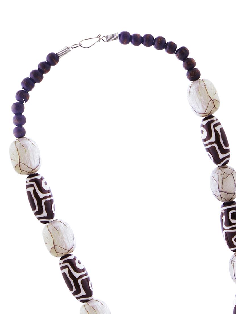 ethnic tribal handmade resin beaded fashion necklace - 21982899 - Standard Image - 3