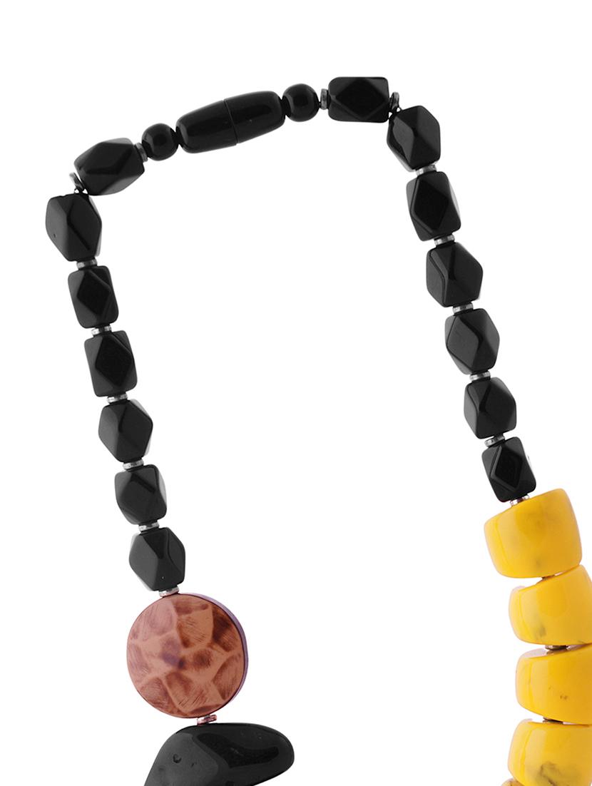 ethnic tribal handmade resin beaded fashion necklace - 21982910 - Standard Image - 3