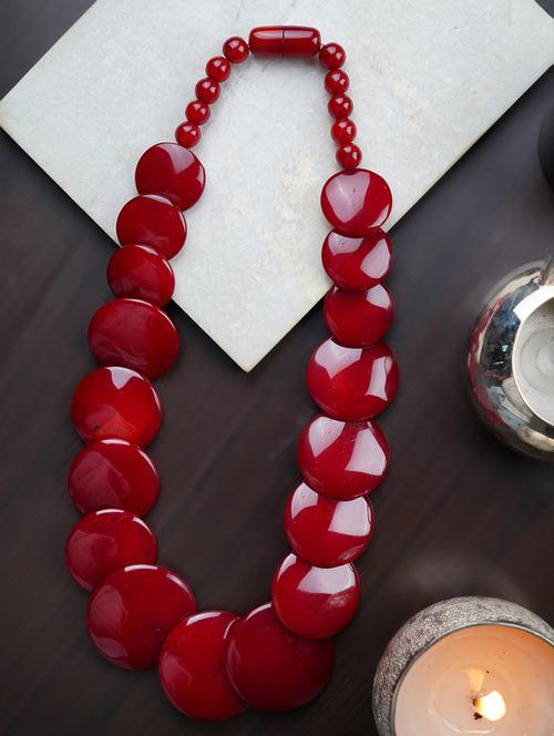 ethnic tribal handmade resin beaded fashion necklace - 21982913 -  Standard Image - 0