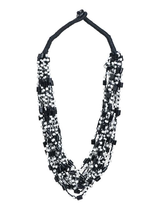 ethnic tribal handmade resin beaded fashion necklace - 21982921 - Standard Image - 0