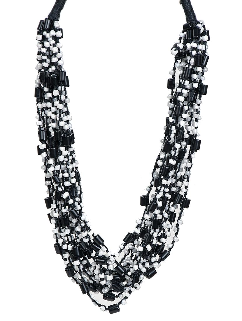 ethnic tribal handmade resin beaded fashion necklace - 21982921 - Standard Image - 3