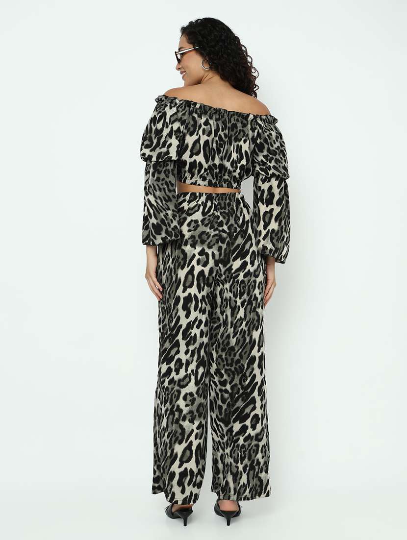 women animal print top and trouser co-ord set - 21982977 -  Standard Image - 5