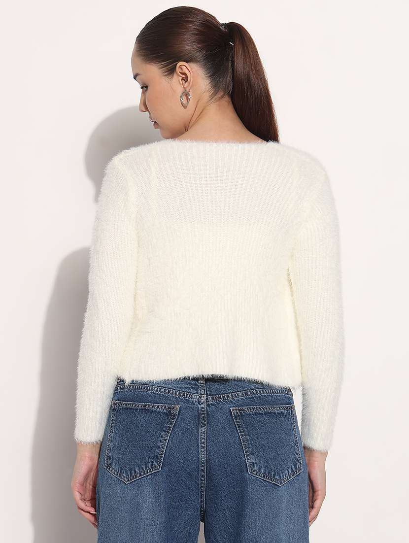 women white solid tank top with crop shrug - 21983018 -  Standard Image - 3