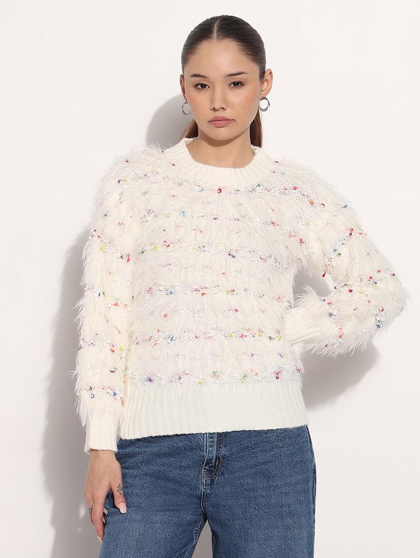 women self designed long sleeve pullover