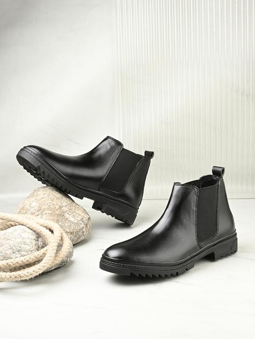 men black high ankle boot - 21983060 - Standard Image - 0