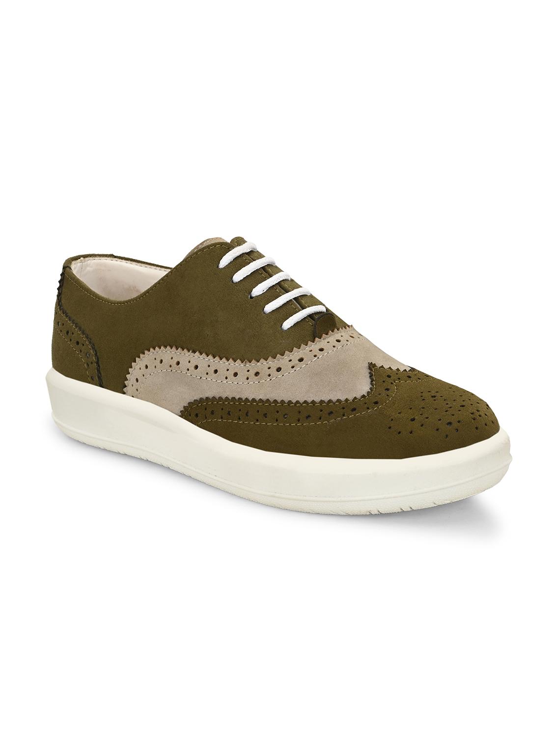 men olive lace up sneaker - 21983064 - Standard Image - 3