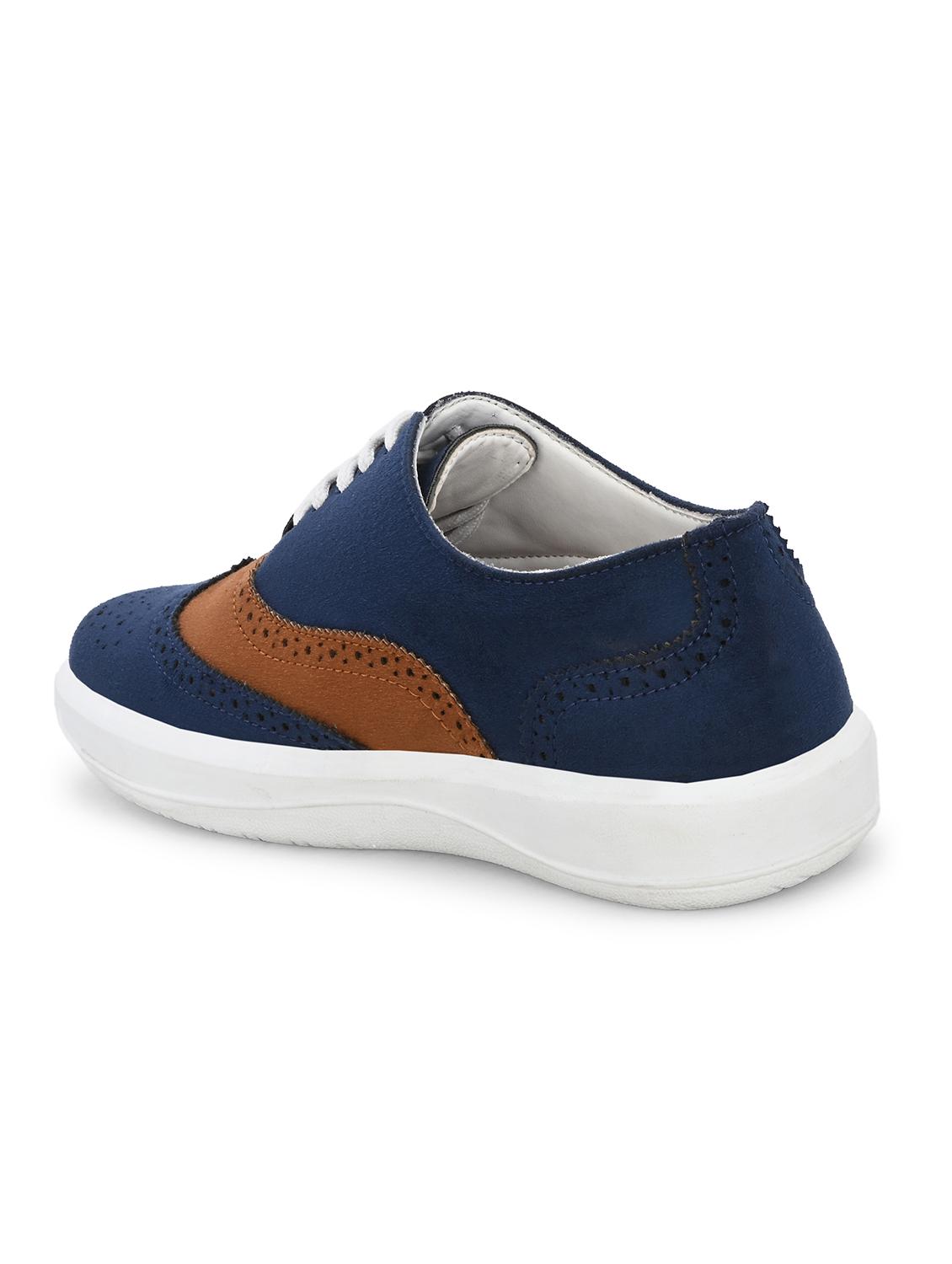 men blue lace up sneaker - 21983065 - Standard Image - 3