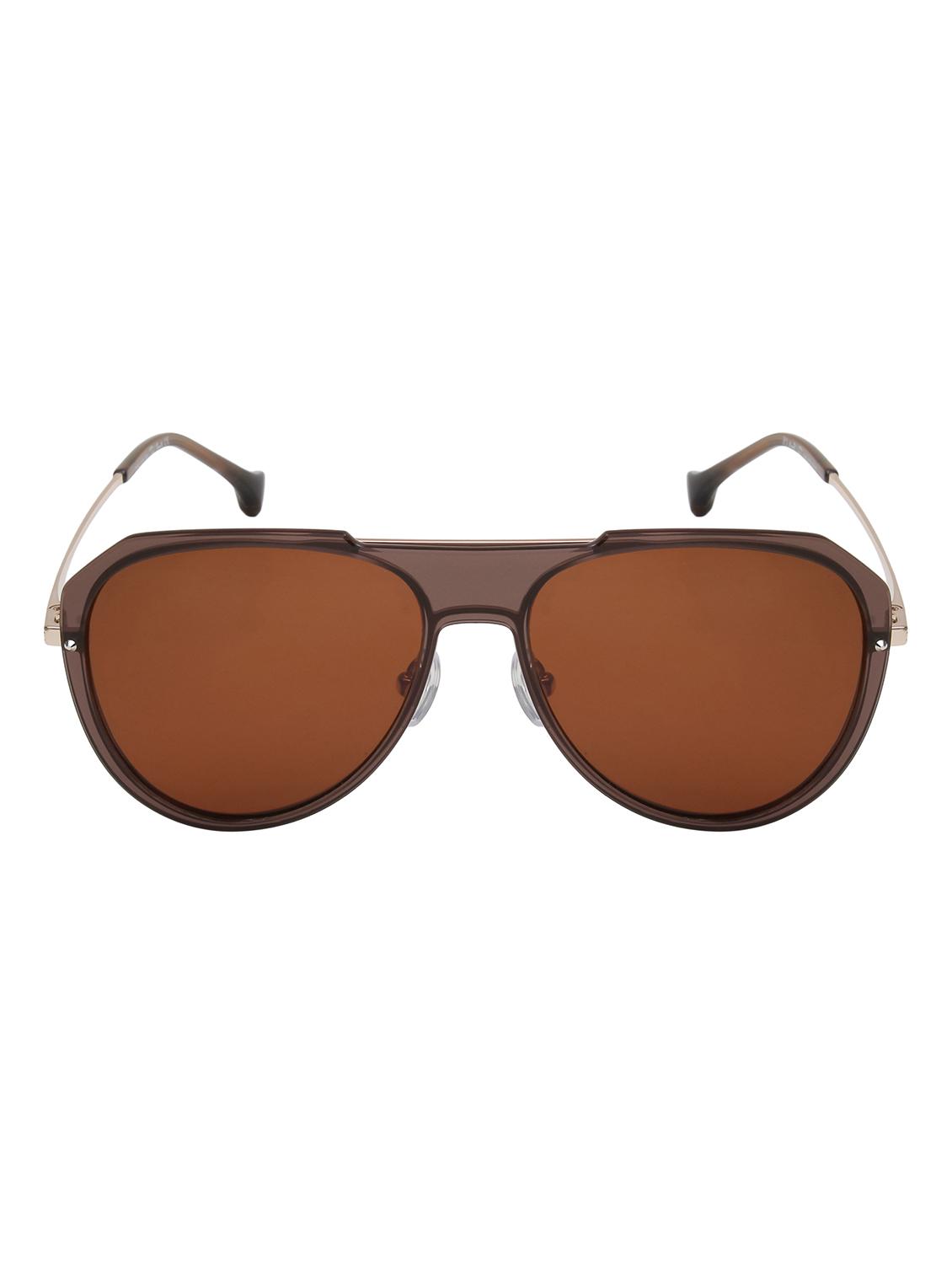 ted smith unisex brown aviator metal sunglasses with polarised lens - 21983072 -  Zoom Image - 0