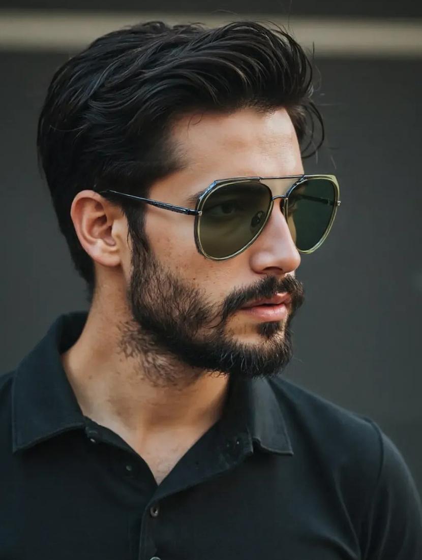 ted smith unisex green aviator metal sunglasses with polarised lens - 21983073 - Standard Image - 5