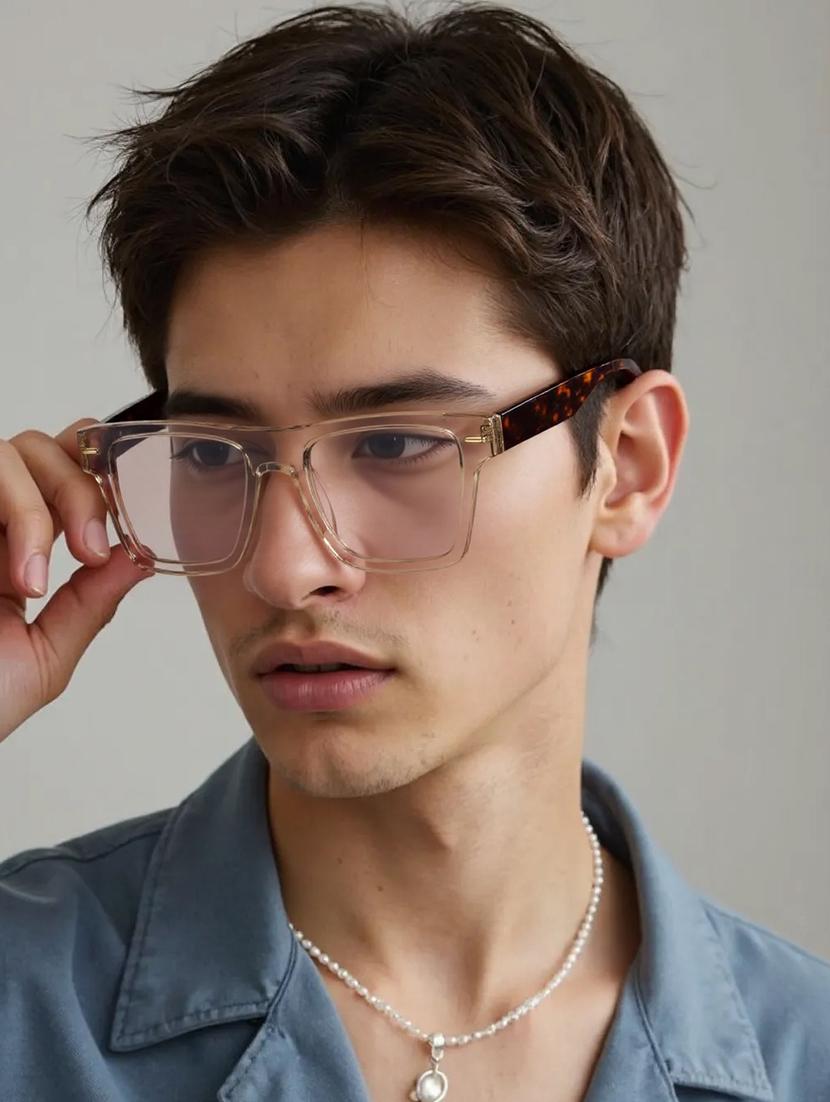 ted smith unisex light brown square luxury acetate sunglasses with polarised lens - 21983078 - Standard Image - 5