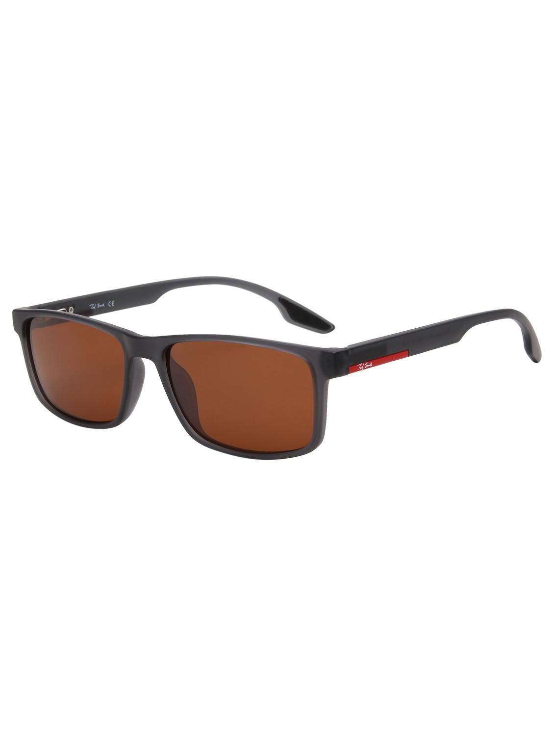 ted smith unisex brown sports sunglasses with polarised lens - 21983085 - Standard Image - 3