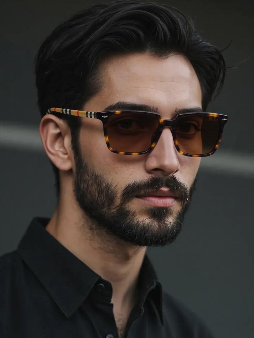 ted smith unisex brown wayfarer premium acetate sunglasses with polarised lens - 21983086 - Standard Image - 5