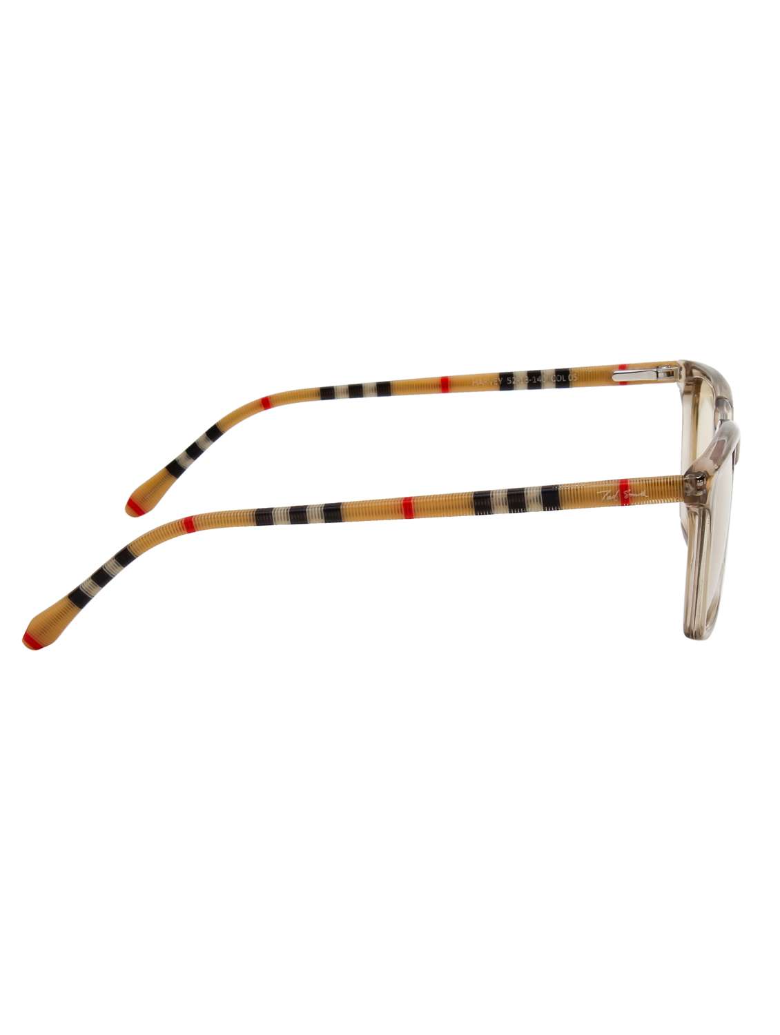 ted smith unisex light brown wayfarer premium acetate sunglasses with polarised lens - 21983087 -  Standard Image - 3