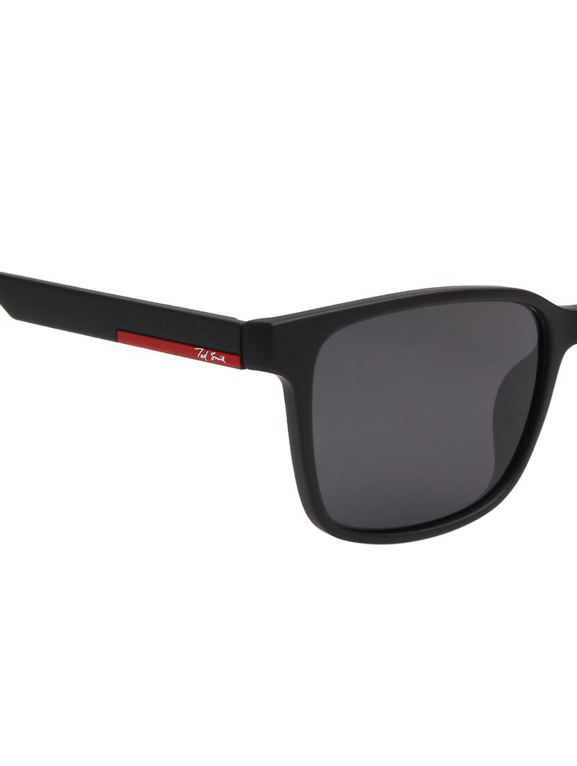 ted smith unisex black sports sunglasses with polarised lens - 21983089 - Standard Image - 5