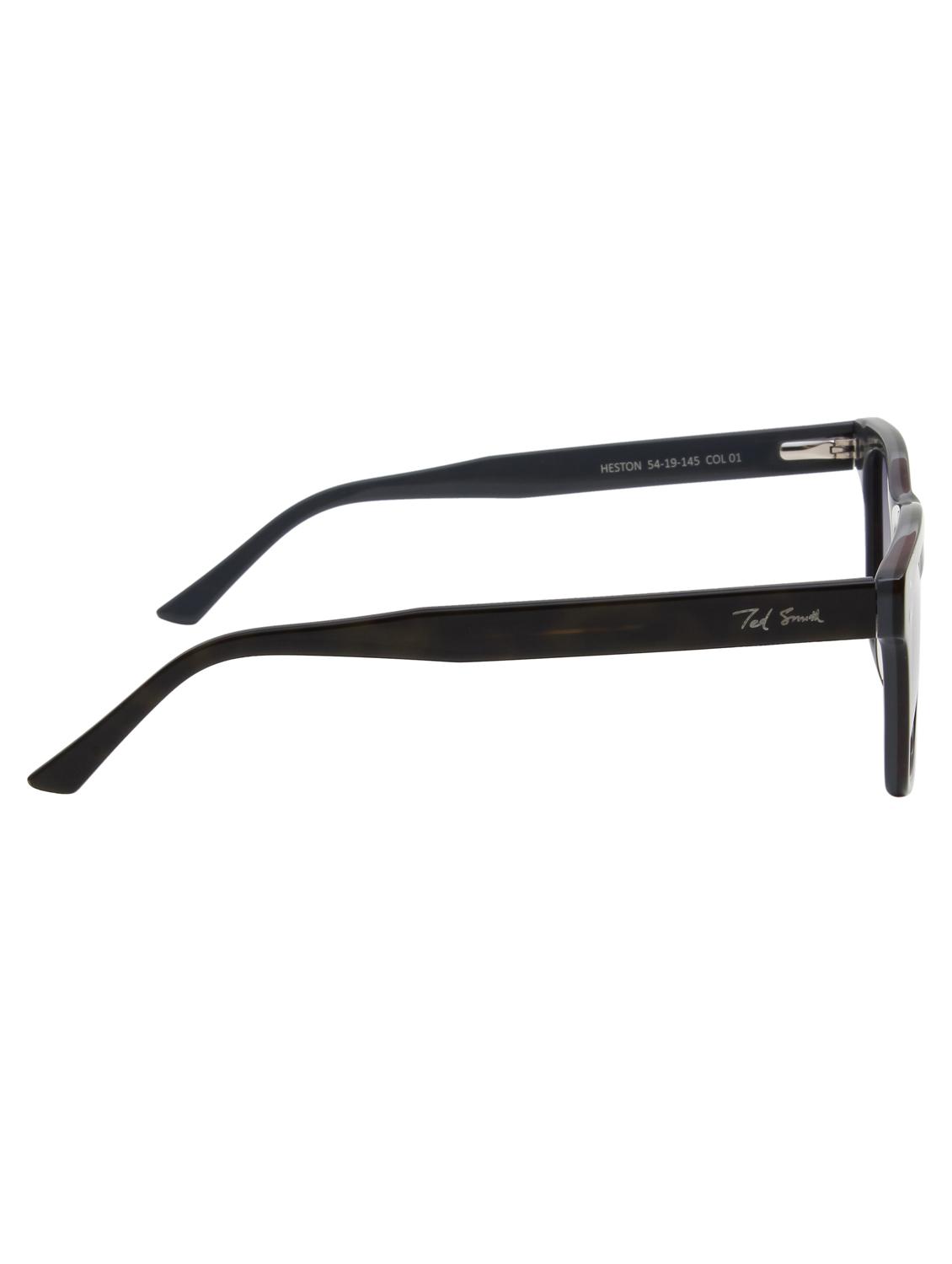 ted smith unisex grey graded square premium acetate sunglasses with polarised lens - 21983090 - Standard Image - 3