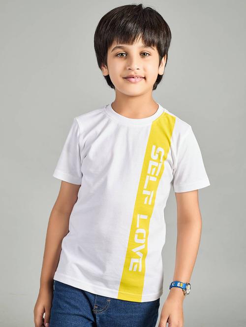 boys placement print round neck t-shirt - 21983094 -  Standard Image - 0
