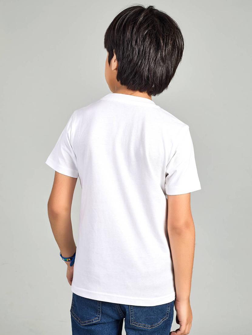 boys placement print round neck t-shirt - 21983094 - Standard Image - 3