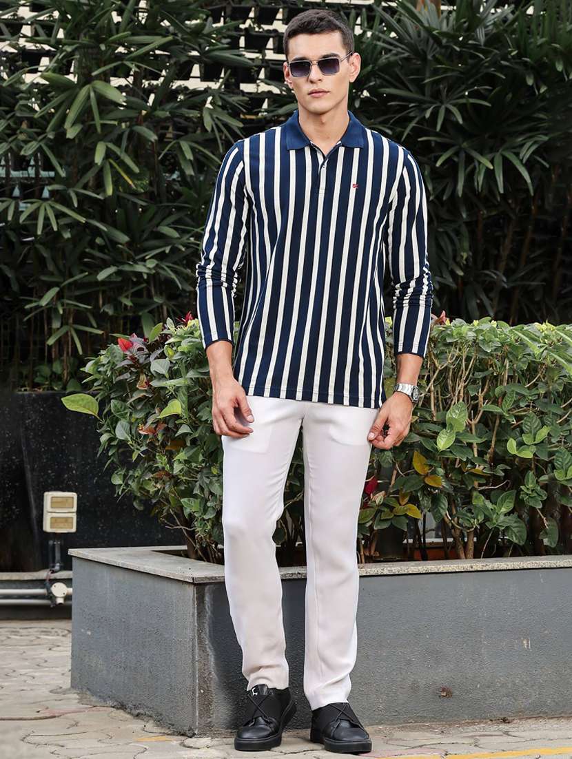 men striped long sleeve regular fit t- shirt - 21983104 -  Standard Image - 5