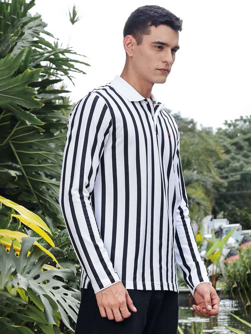 men striped long sleeve regular fit t- shirt - 21983105 -  Standard Image - 3